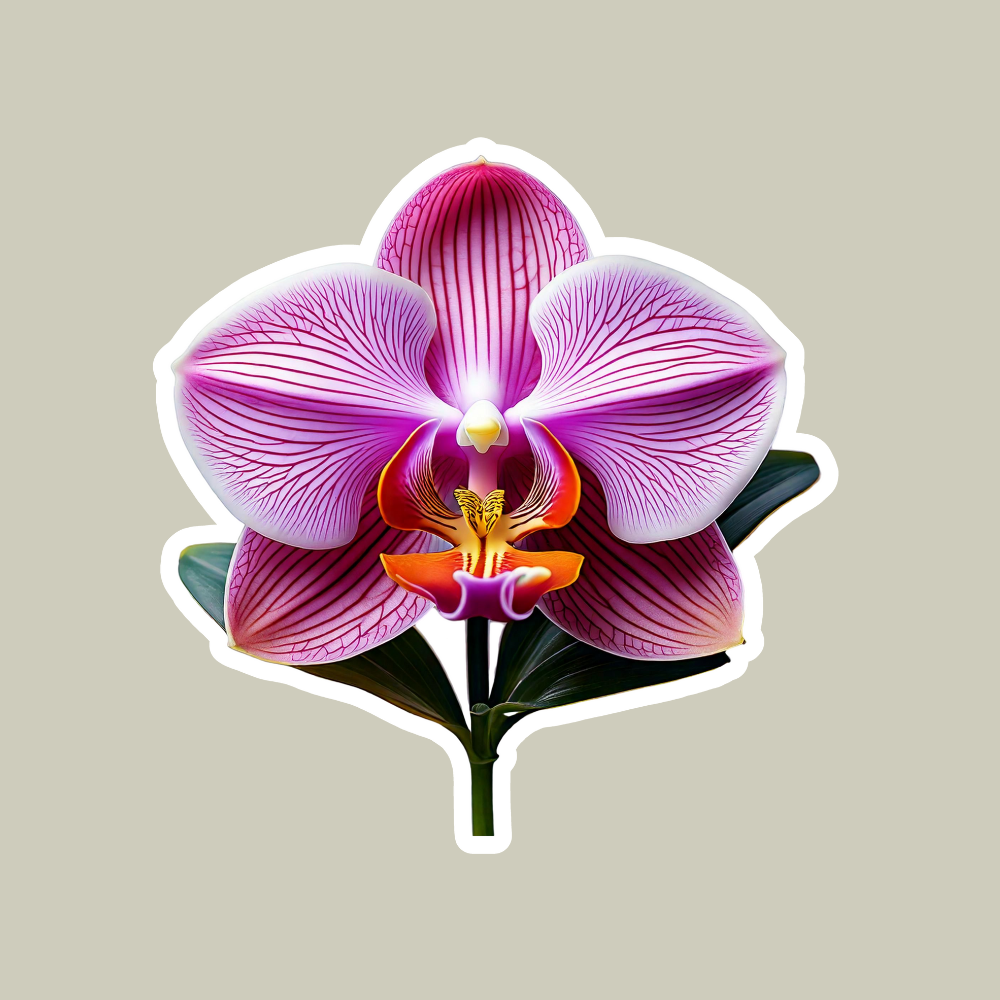 Orchid Flower Sticker