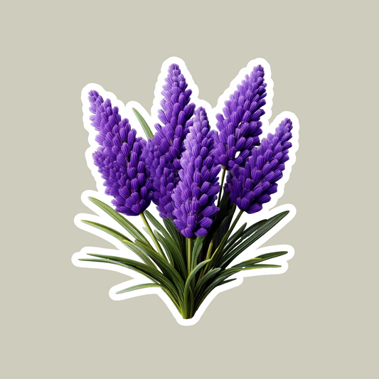 Lavender Flower Sticker