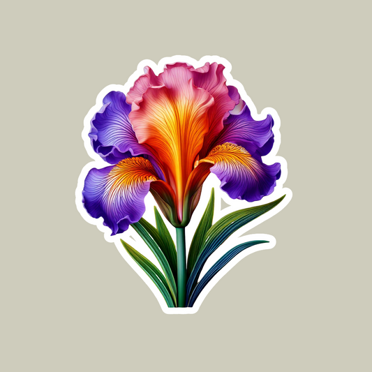 Iris Flower Sticker