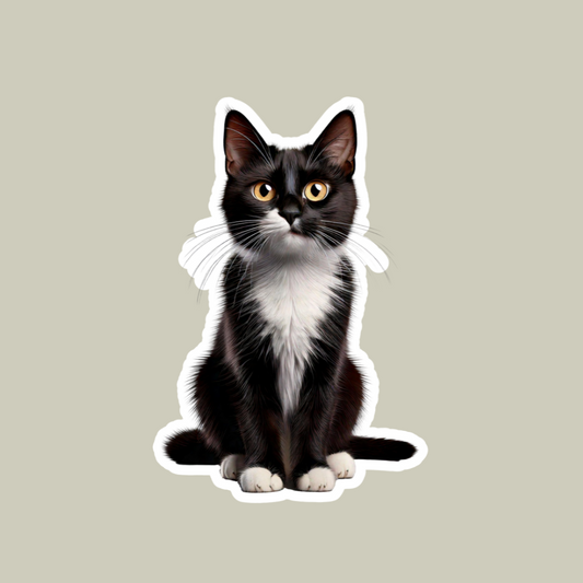 Tuxedo Cat Sticker