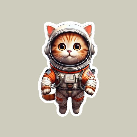 Astronaut Cat Sticker