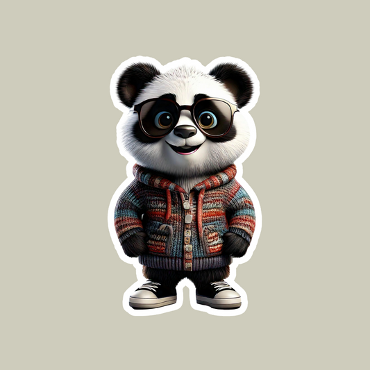 Panda with Sunglasses Sticker