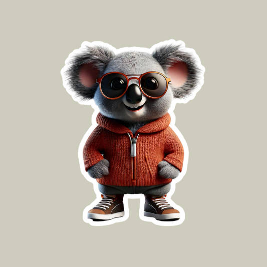 Koala with Sunglasses Sticker