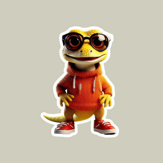 Geico with Sunglasses Sticker