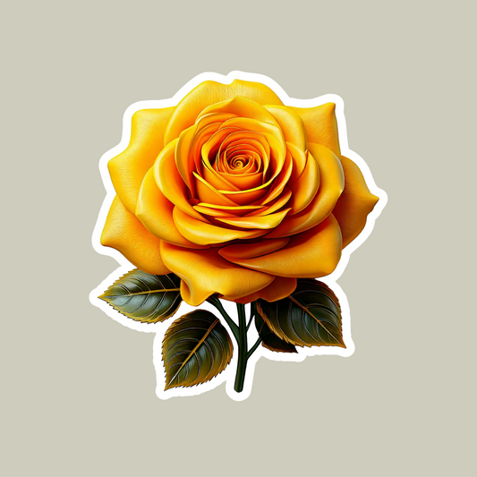 Yellow Rose Sticker