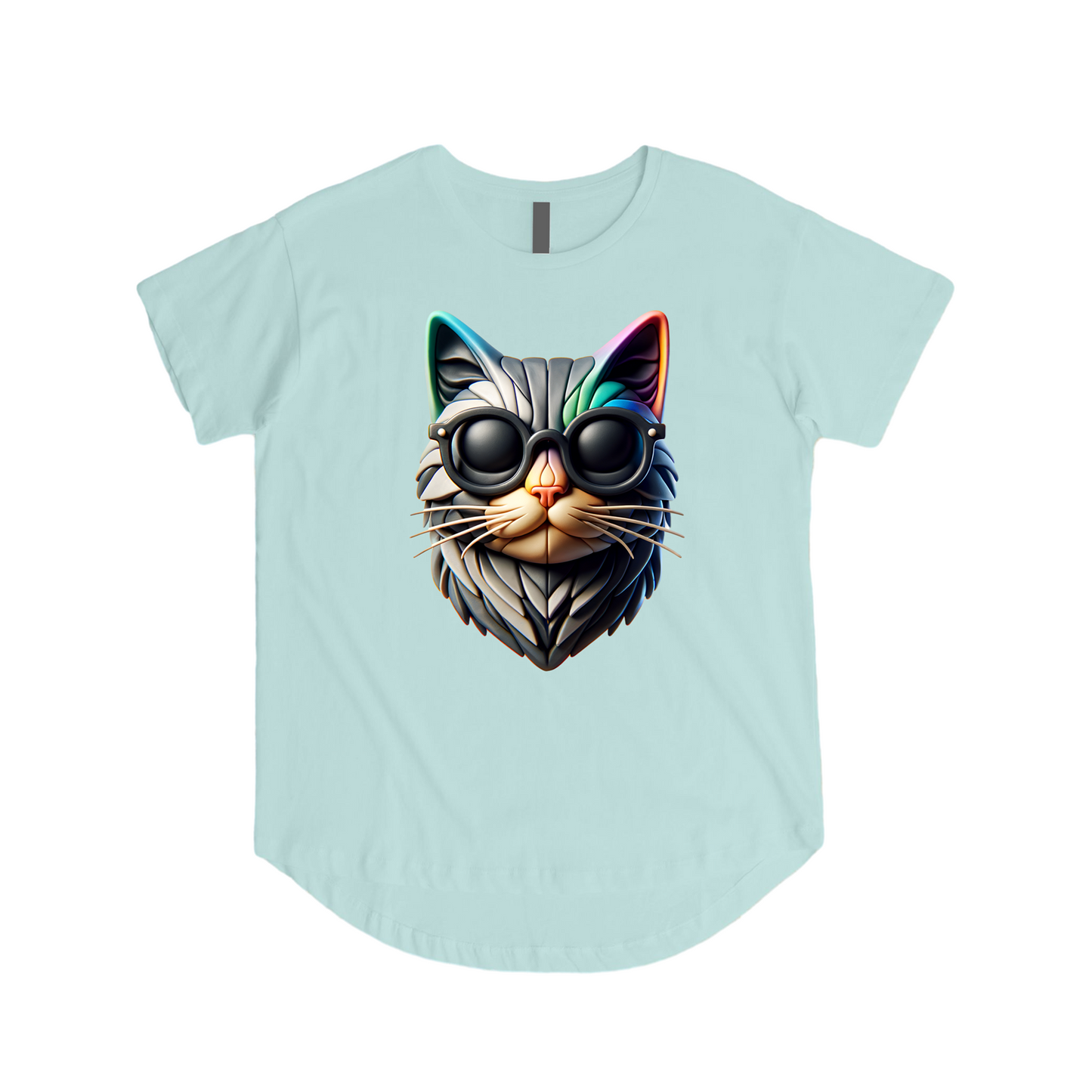 Futuristic Cat Tee - Embrace the Future