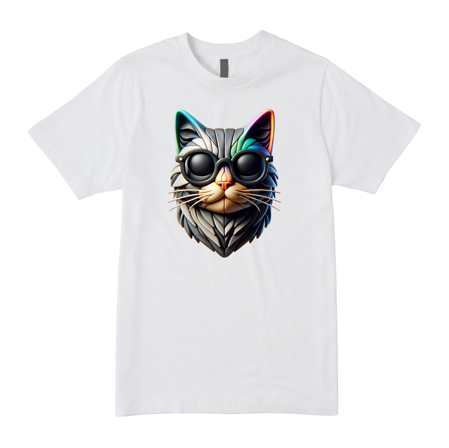 Futuristic Cat Tee - Embrace the Future