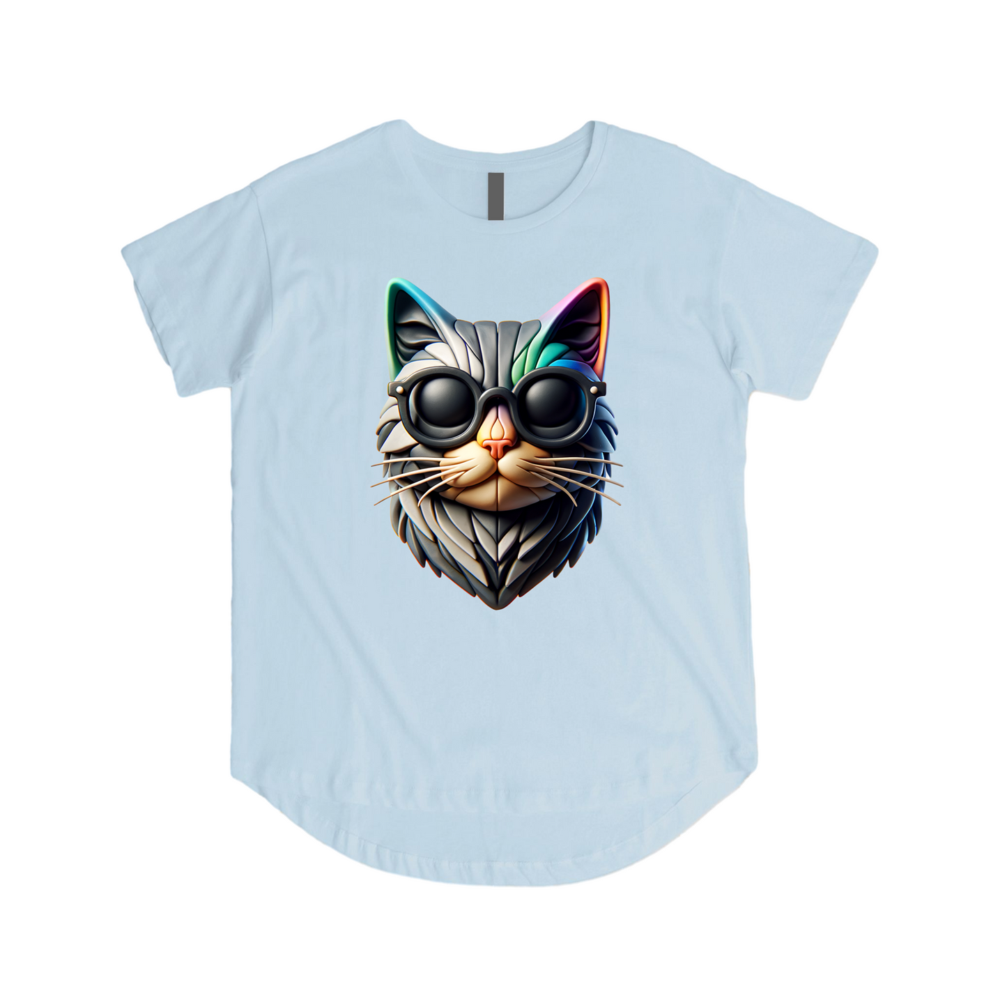 Futuristic Cat Tee - Embrace the Future