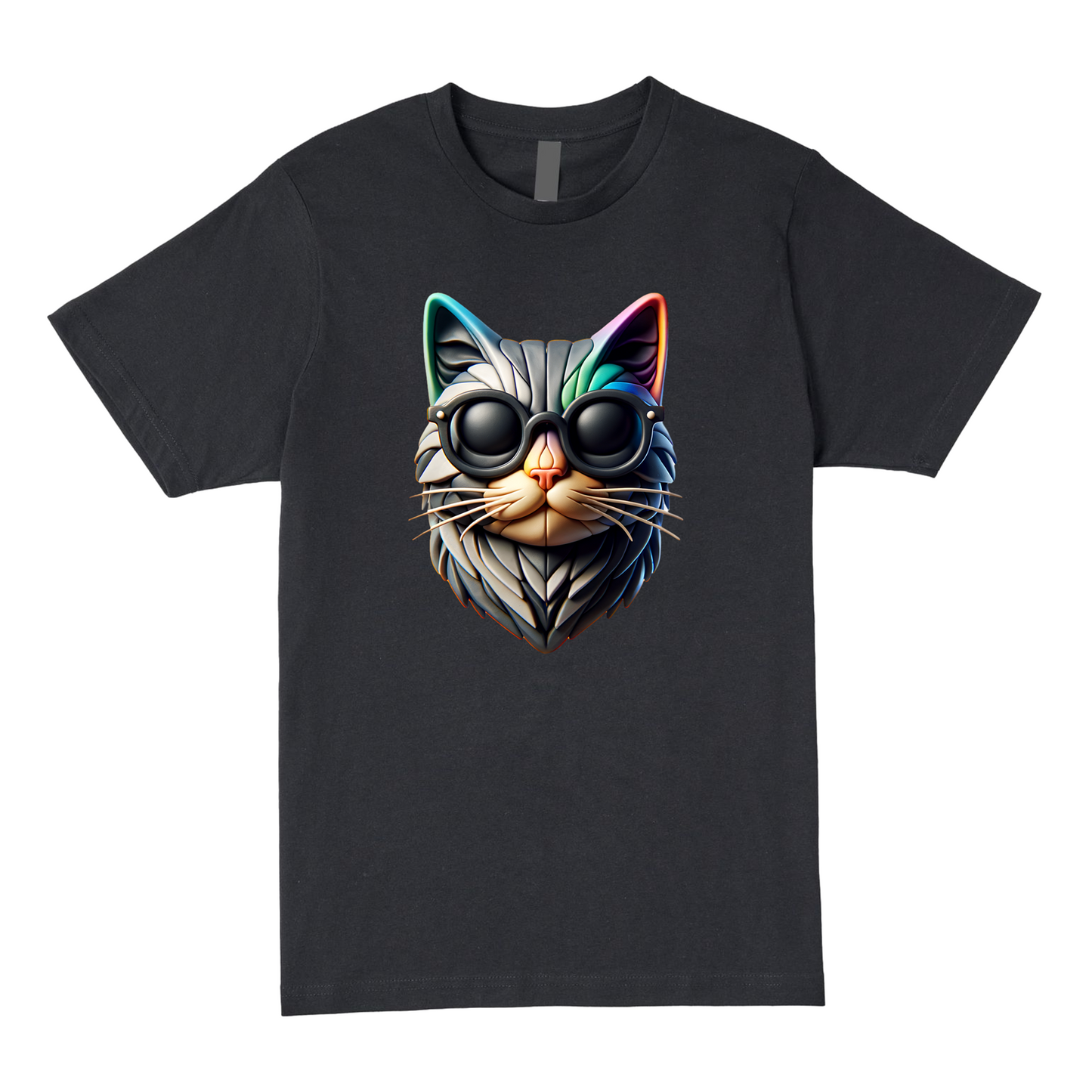 Futuristic Cat Tee - Embrace the Future