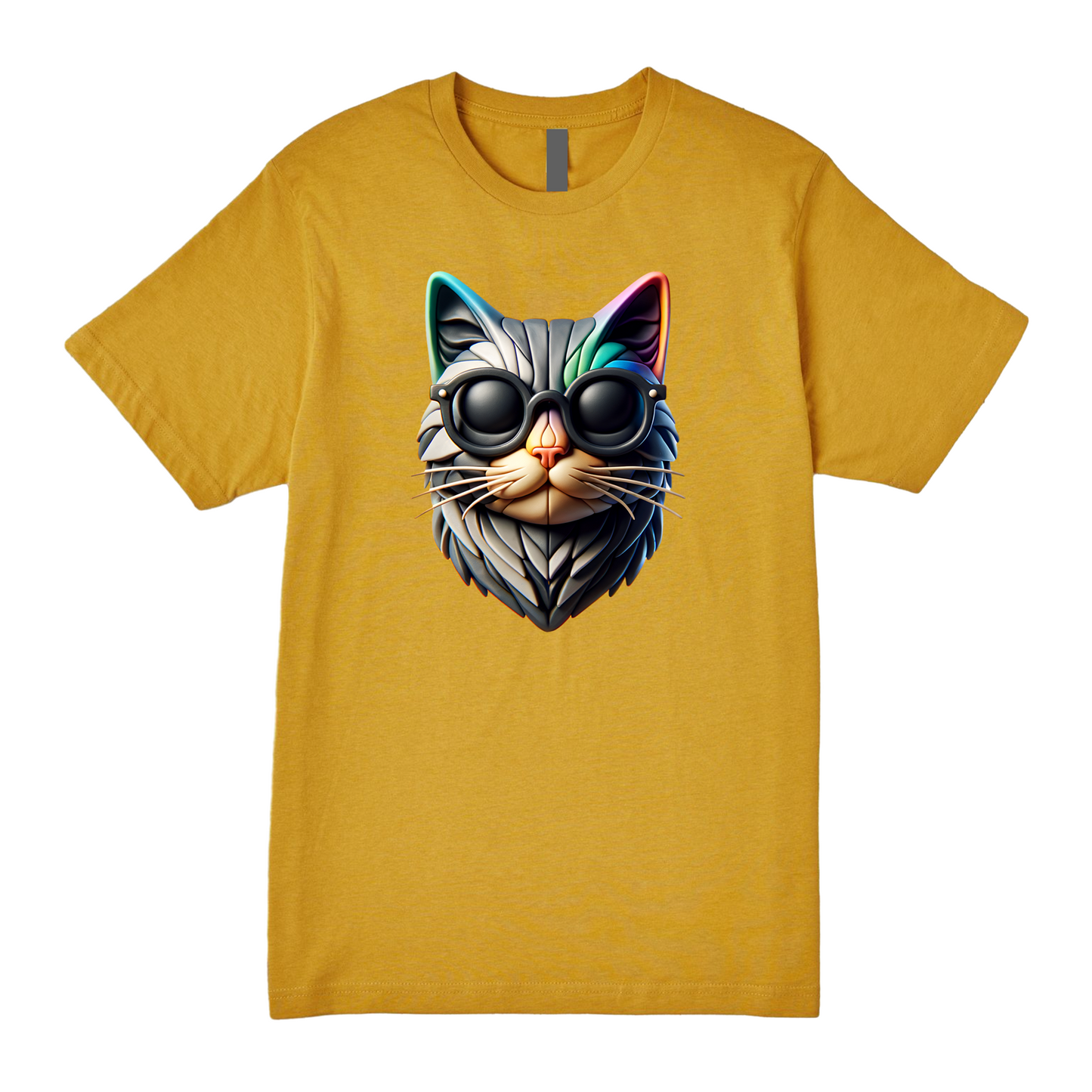 Futuristic Cat Tee - Embrace the Future