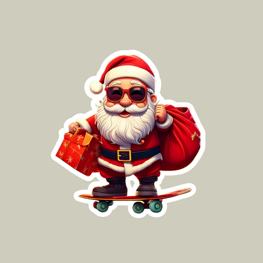 Santa Sticker for Christmas decoration