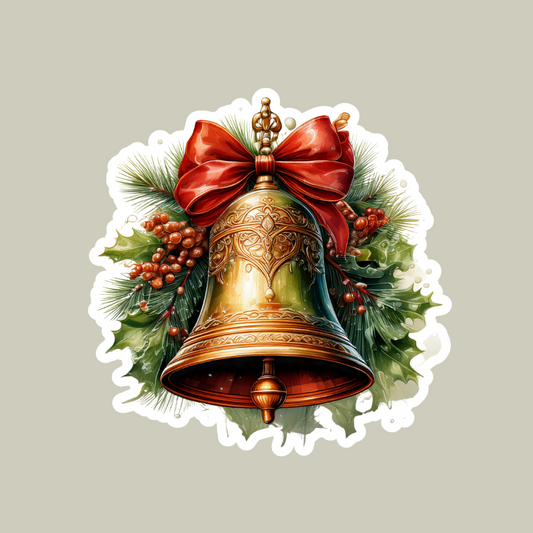 ingle Bell Sticker for Christmas decoration