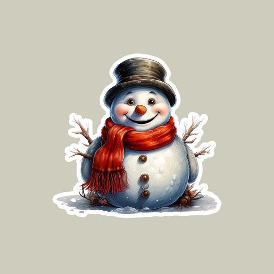 Snowman Sticker for Christmas decoration