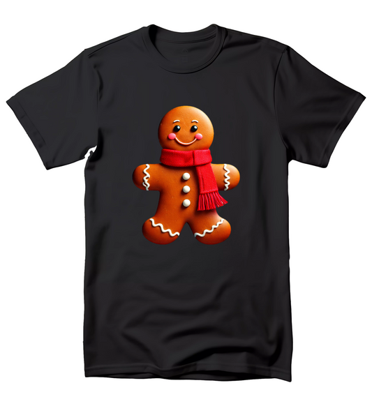 Gingerbread Tee with festive Christmas design